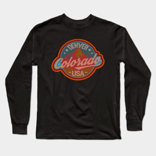 Denver Colorado badge Long Sleeve T-Shirt